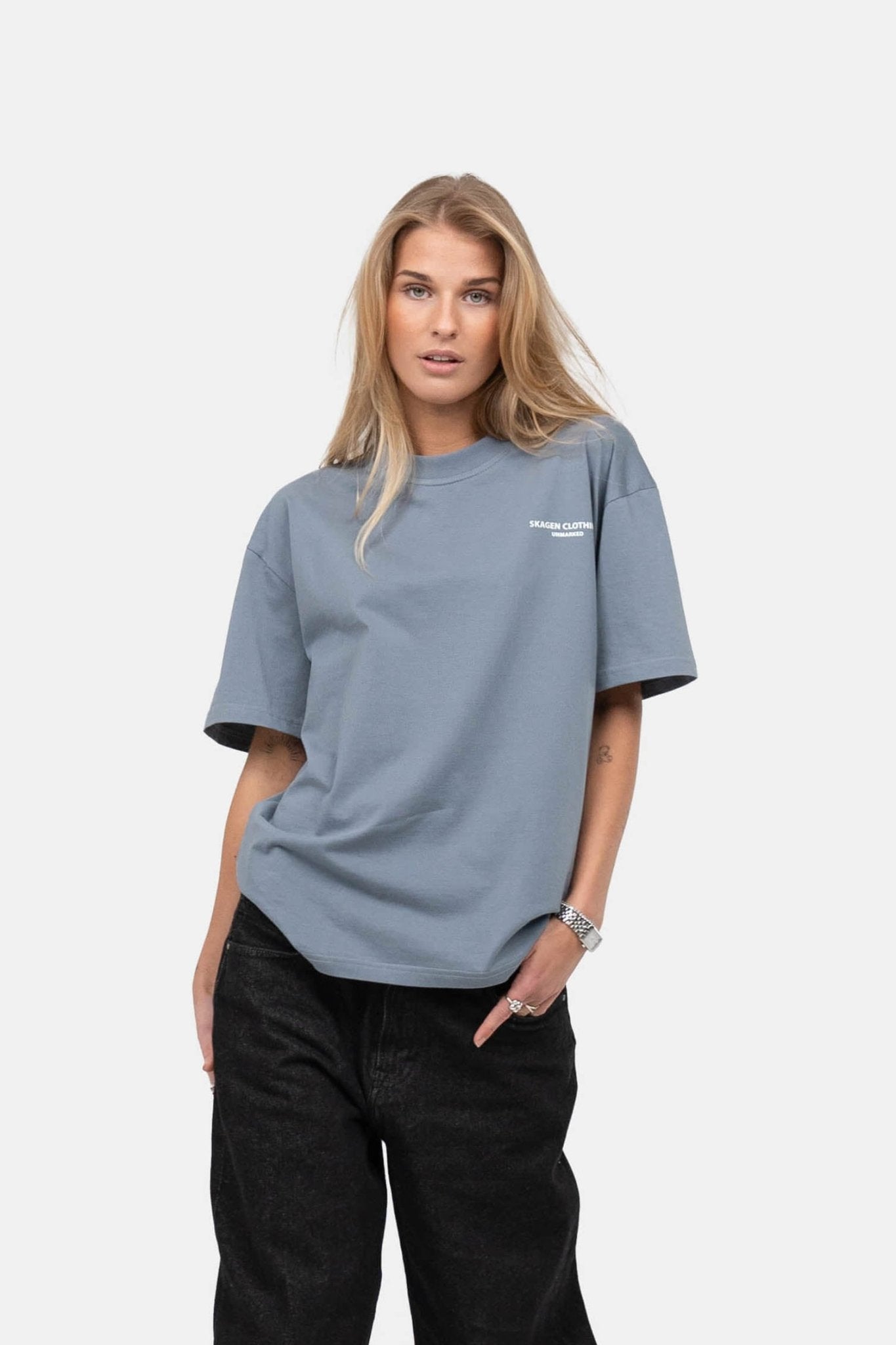 UNMARKED T-shirt Blå | Skagen-clothing.dk